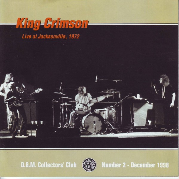 KING CRIMSON - Live At Jacksonville, 1972 cover 