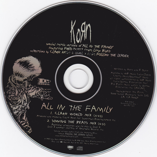 KORN - All in the Family cover 