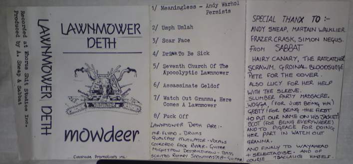 LAWNMOWER DETH - Mowdeer cover 