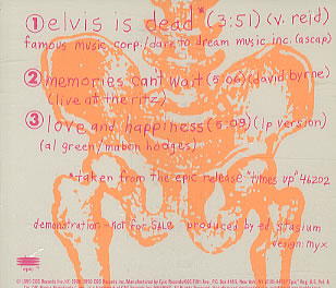 LIVING COLOUR - Elvis Is Dead cover 