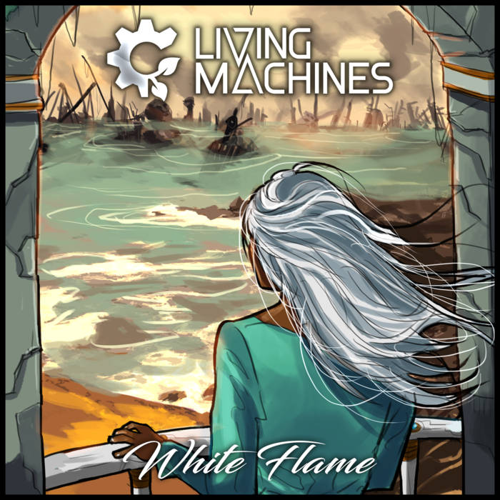 LIVING MACHINES - White Flame cover 