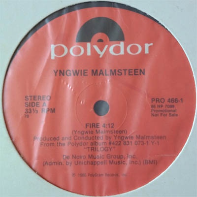 YNGWIE J. MALMSTEEN - Fire cover 