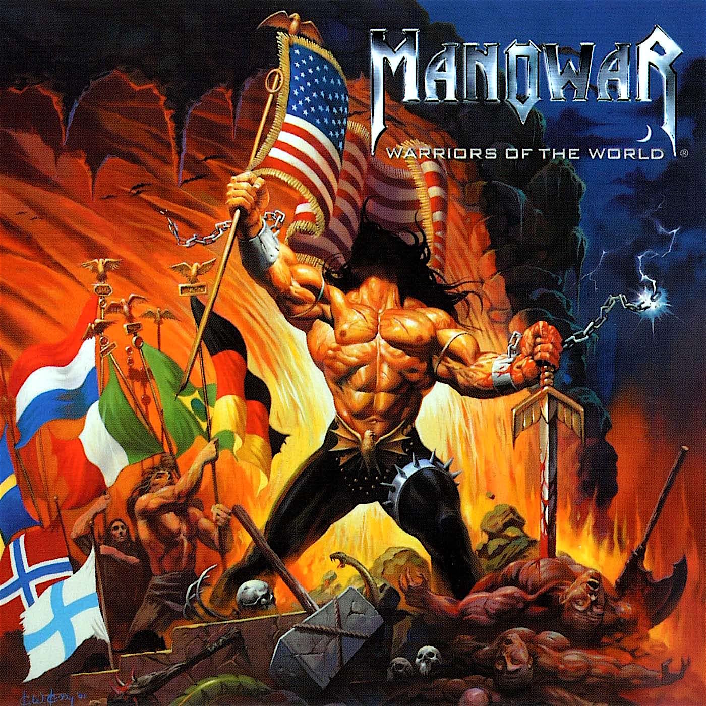 Manowar united. Manowar Warriors of the World. Manowar 2002. Manowar Warriors of the World альбом. Manowar Warriors of the World обложка.