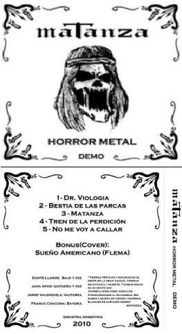 MATANZA (ARGENTINA-2) - Horror Metal cover 