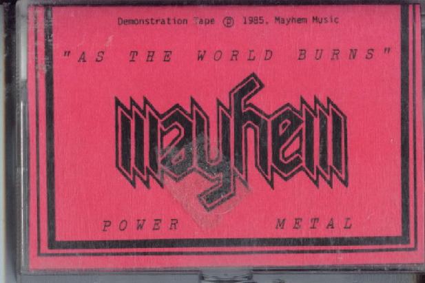 MAYHEM - As the World Burns cover 