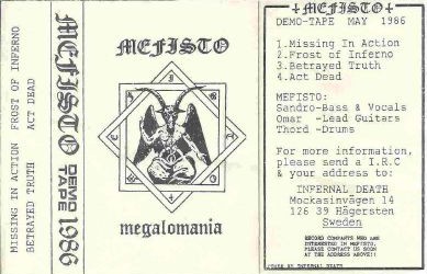 MEFISTO - Megalomania cover 