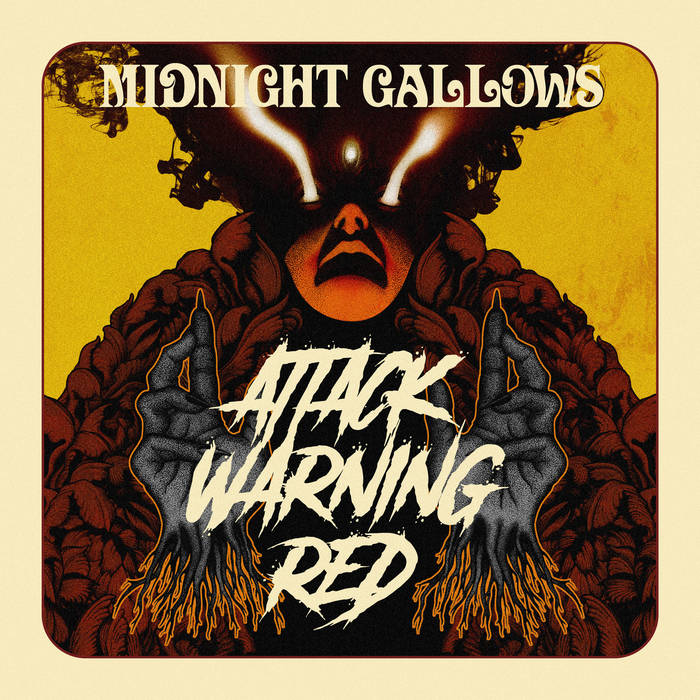 MIDNIGHT GALLOWS - Attack Warning Red cover 