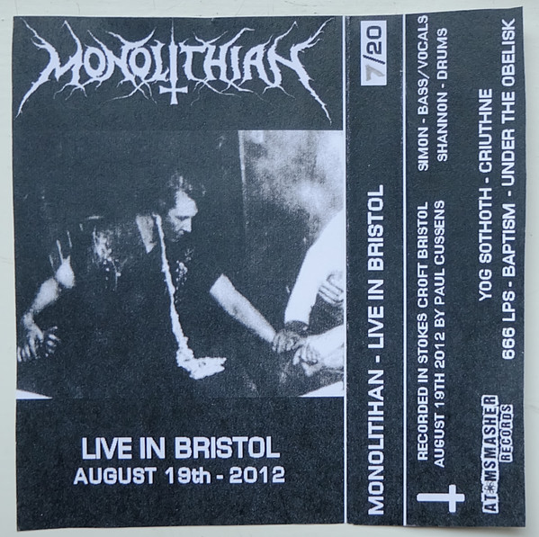 MONOLITHIAN - Live In Bristol cover 