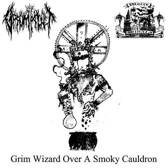 MORTE SINATA - Grim Wizard over a Smoky Cauldron cover 