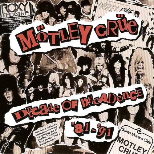 MÖTLEY CRÜE - Decade Of Decadence cover 