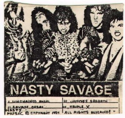 NASTY SAVAGE - Wage of Mayhem cover 