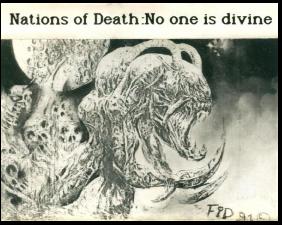NATIONS OF DEATH - No One is Divine cover 
