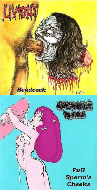 NECROCANNIBALISTIC VOMITORIUM - Headcock / Full Sperm's Cheeks cover 