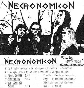 NECRONOMICON (BW) - Lucky Strikes cover 