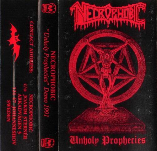 NECROPHOBIC - Unholy Prophecies cover 