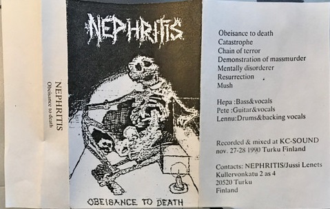 NEPHRITIS - Obeisance to Death cover 