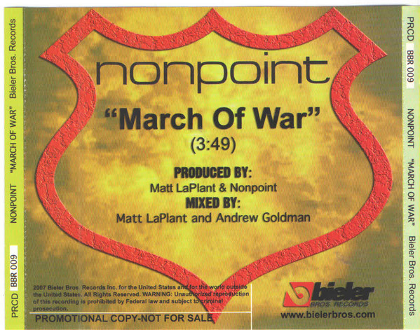 NONPOINT - March of War cover 
