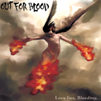 OUT FOR BLOOD (CO) - Love Lies, Bleeding... cover 