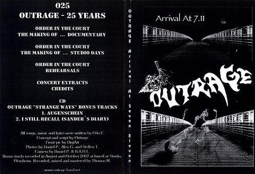 OUTRAGE - Arrival at 7.11 cover 