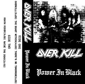 OVERKILL - Power in Black cover 