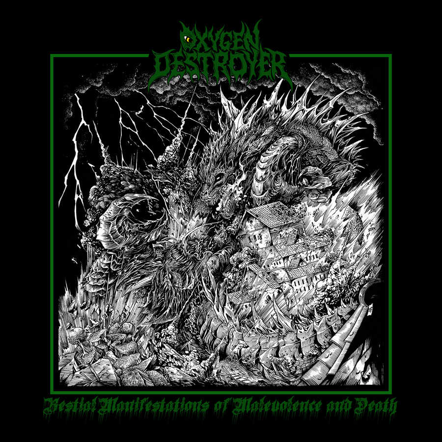 OXYGEN DESTROYER - Bestial Manifestations of Malevolence and Death cover 