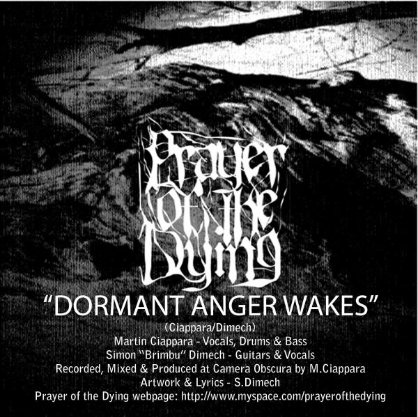 PRAYER OF THE DYING - Horns Forward / Dormant Anger Wakes cover 