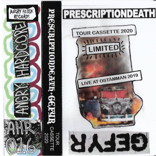 PRESCRIPTIONDEATH - Tour Cassette 2020 - Live At Ostämman 2019 cover 