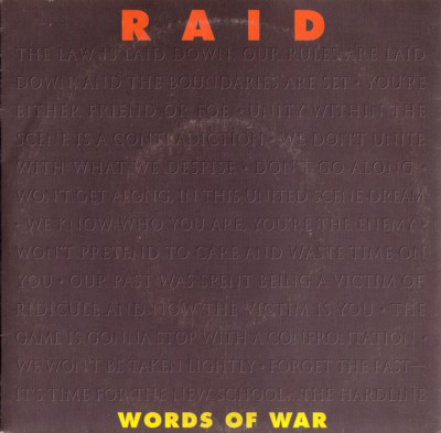 RAID (TN) - Words Of War cover 