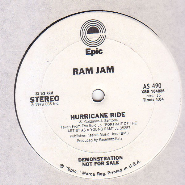 RAM JAM - Hurricane Ride / Pretty Poison cover 