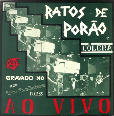 RATOS DE PORÃO - Ratos de Porão e Cólera: Ao Vivo cover 