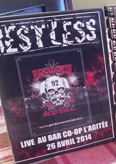 RESTLESS - Live Au Bar Co-op L'agitée 26 Avril 2014 cover 