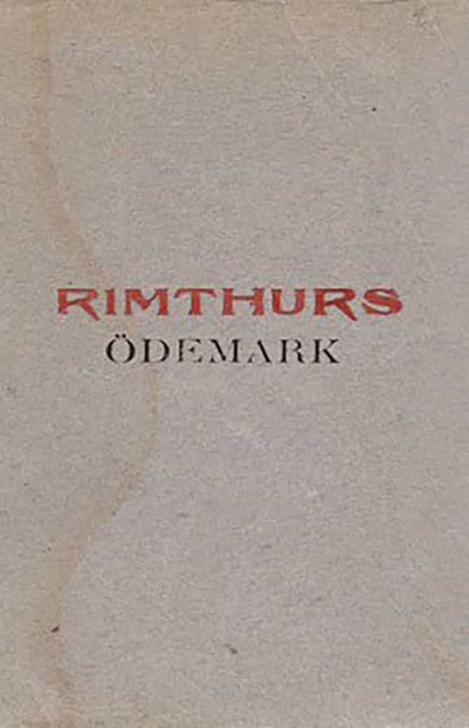 RIMTHURS - Ödemark cover 