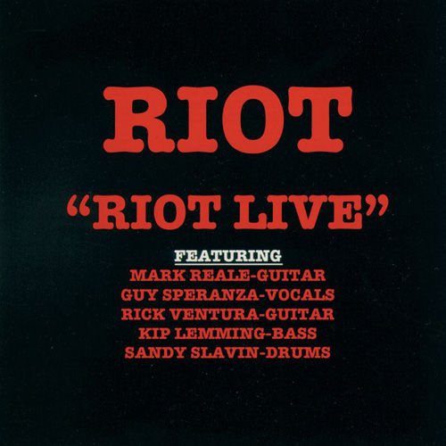 RIOT - Riot Live cover 