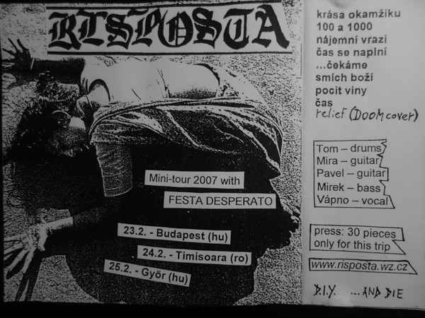 RISPOSTA - Mini-tour 2007 With Festa Desperato cover 