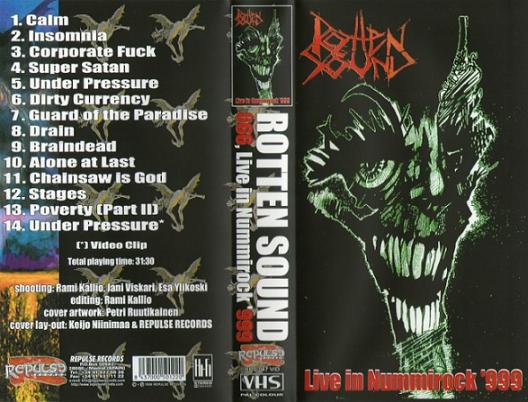 ROTTEN SOUND - Live in Nummirock '999 cover 