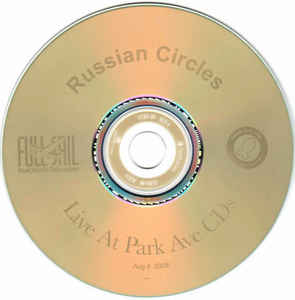 RUSSIAN CIRCLES - Live At Park Ave CDs cover 