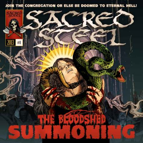 SACRED STEEL - The Bloodshed Summoning cover 