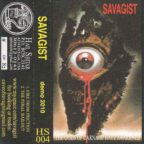 SAVAGIST - The Gods Of Carnage Have Awakened cover 