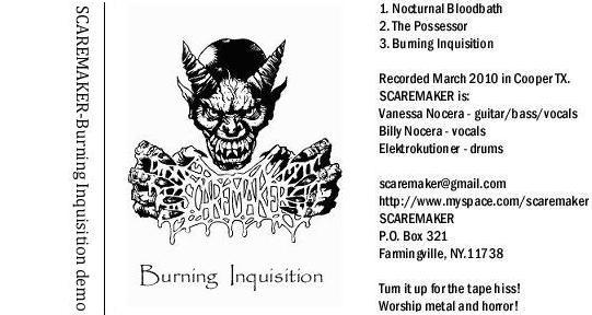 SCAREMAKER - Burning Inquisition cover 