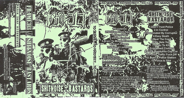 SHITNOISE BASTARDS - To Serve...To Protect... To Kill cover 