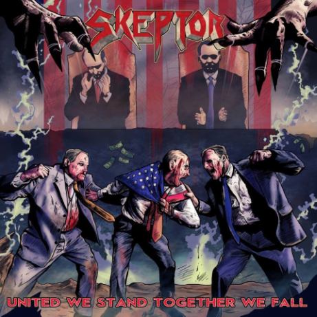 SKEPTOR - United We Stand...Together We Fall cover 