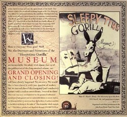 SLEEPYTIME GORILLA MUSEUM - Grand Opening and Closing cover 