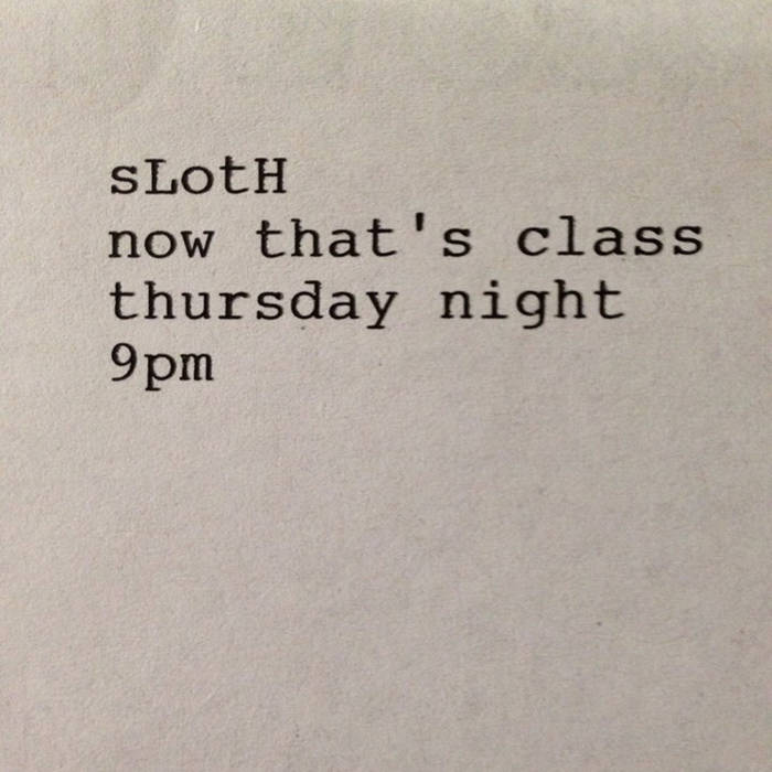 SLOTH - 5​/​21​/​15 cover 