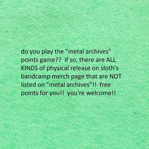 SLOTH - Do You Play The M​-​A Points Game​?​? cover 