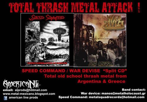 SPEED COMMAND - Under Annihilation of Science / The Anger cover 