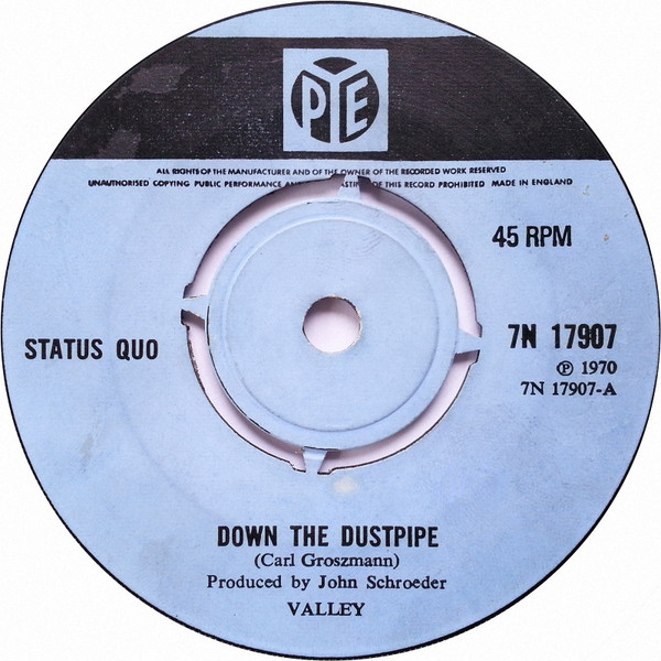 STATUS QUO - Down The Dustpipe cover 
