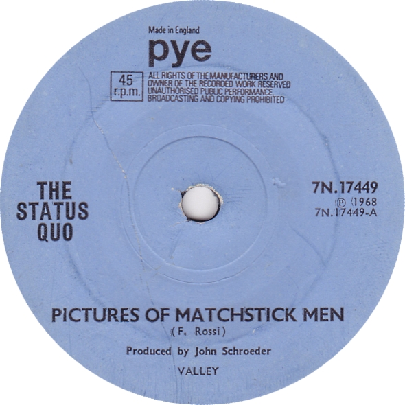 STATUS QUO - Pictures of Matchstick Men cover 