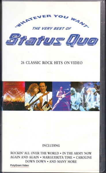 STATUS QUO - Whatever You Want The Very Best Of Status Quo (26 Classic Rock Hits On Video) cover 