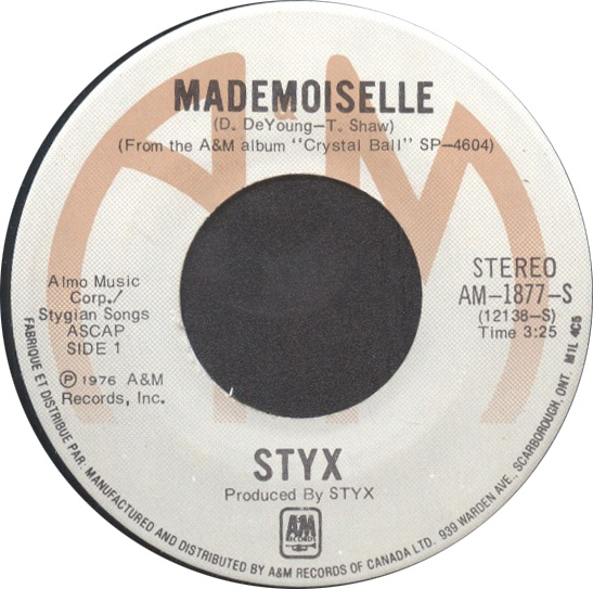 STYX - Mademoiselle / Light Up cover 