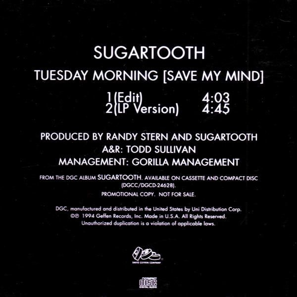 SUGARTOOTH - Tuesday Morning (Save My Mind) cover 